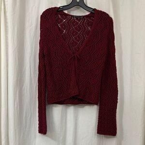 The Limited dark red cardigan